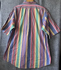 Hunt Club Mens 2XLT Vintage Vertical Stripe Button Down Shirt 100% Cotton NWOT