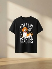 Just a Girl Who Loves Beagles Cute Beagle for Women Girls T Shirt