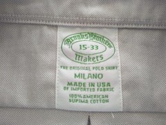 NWOT Brooks Brothers Gray Supima Oxford Button Down 15-33 Milano Fit MSRP $140