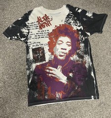 RARE Vintage Jimi Hendrix ALTAMONT Allover Print Little Wing 2007 Shirt