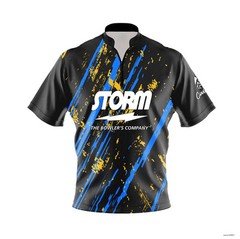 Storm Gold Coal Quick Zip Bowling Jersey S-5XL Best Gifts Bowling