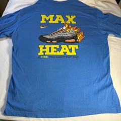 Nike M90 Men’s Blue T-Shirt Sz XL OC Flame Logo Max Heat 1990’s
