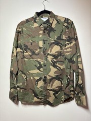 Camouflage Long Sleeve Button-Down Small S Old Navy