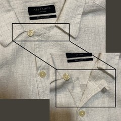 ALLSAINTS Admon Short Sleeve Crepe Shirt XXL Organic Cotton White Camp Relaxed