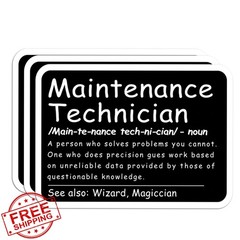 VERLUXA 3Pcs Mechanic Hourly Rate Sticker 3 Inch