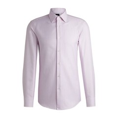 BOSS Hank Slim Fit Dress Shirt Men’s S 15 38 Medium Pink Button Closure L/S