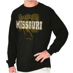 Missouri Original Hometown Vacation Gift MO Long Sleeve Tshirt for Men or Women