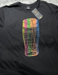 Official GUINNESS Vibrant Graphic Geometric Pint Glass T Shirt 4XL Irish Beer