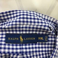 Ralph Lauren Gingham Seersucker Shirt Short Sleeve Button Down Casual XXL