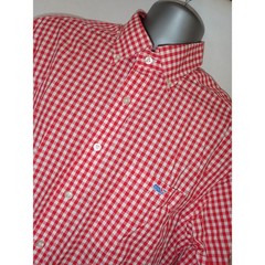 Vineyard Vines Tucker Shirt Men M Red White Gingham Long Sleeve Classic Preppy