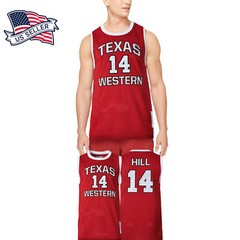 Mens Basketball Mesh Texas 14 Western Breathable Jersey Tank Top