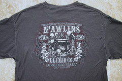 Mens L Bourbon Street Elixir Co New Orleans Graphic T Shirt Brown