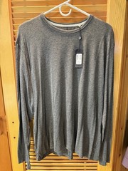 Rag & Bone Heather Grey Lincoln Long Sleeve Tee Shirt Size XL With Tags New