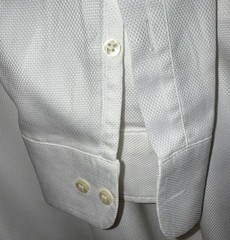 Peter Millar Dress Shirt L White Texture Crown Collection LS Button Front