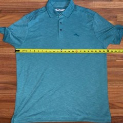 Tommy Bahama IslandZone Polo Shirt Blue Marlin Logo Men’s Large Golf Casual