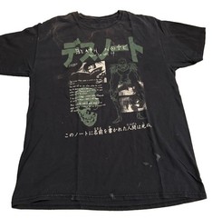 Death Note Ryuk How To Use It Anime Graphic T-Shirt Black Adult M/L Manga VTG