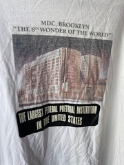 Vintage 2000 MDC Brooklyn DOJ Federal Prisons 8th Wonder White T-Shirt Men’s 2XL