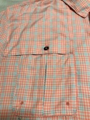 Magellan Men’s Aransas Pass Soft Polyester Pink/Blue vented shirt XL