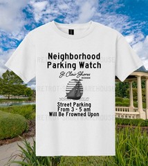 St. Clair Shores Michigan No Parking 3-5 am Funny Sarcastic Graphic T-Shirt