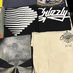 16 Tees Graphic T Shirt Lot Mix Modern Joblot For DIY Craft Upcycle Tie Dye Etc.