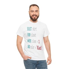Programmer SQL Query Geek Database Coding Gift for Men Tee