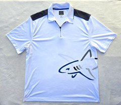 Greg Norman Mens Polo Shirt XXL White 1/4 Zip Play Dry Golf