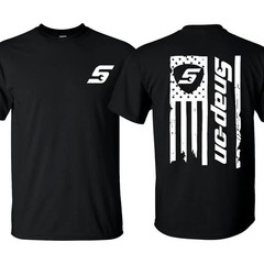 Snap-On American Flag T-Shirt ? USA Flag, Perfect for Garage Enthusiasts