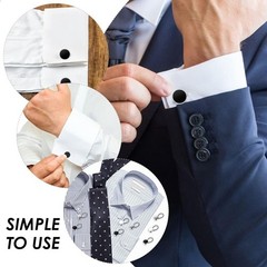 18× Metal Collar Neck Waist Extender Expander Buttons for Men Dress Shirt Pant