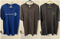 Lot Of 3 Brand New AT&T Retail Store Shirts All Mens Size Large L Free Shipping