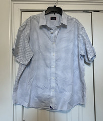 UNTUCKit Orvieto Shirt Men’s XXXL Regular Fit Blue/Green Check Cotton Button-Up