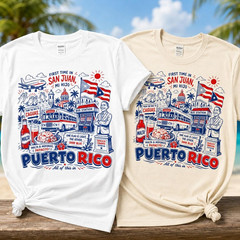 First Time In San Juan Puerto Rico Shirt PR Viral Meme Vacation Boricua Gift Tee