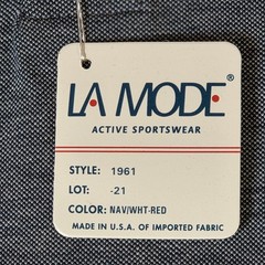 La Mode Vintage USA Made Polo Shirt Mens L NWT 100% Combed Cotton Style 1961