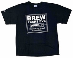 Brew Years Eve April 7 We Want Beer Repeal Prohibition T-shirt Size XL Black
