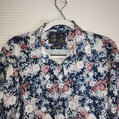 Rugby University Hawaii Beach Floral Long Sleeve Button Down Shirt Unisex