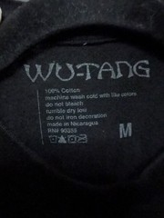 Wu-Tang Clan Classic Logo Medium Black Band Tee Shirt 19″ W X 27.5″ L
