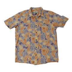 Patagonia Hawaiian Shirt Mens M Orange Floral Tropical Classic Pataloha Outdoor