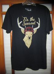 Buck Hunting T-shirt Tis The Season Funny Yooper Men’s Medium