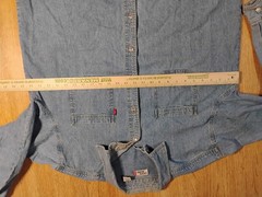 Men’s Levi’s Denim Light Blue Button Down Shirt sz L