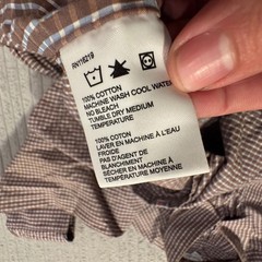 Steven Alan Shirt Men M Brown Cotton Check Long Sleeve Preppy Casual Made in USA