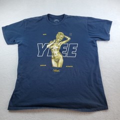 Outrank T-Shirt Seek Yeee Dream Achieve Mens Blue Size XL