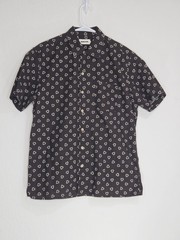 Taylor Stitch The Short Sleeve Hawthorne Espresso Geo Size 40 Mens