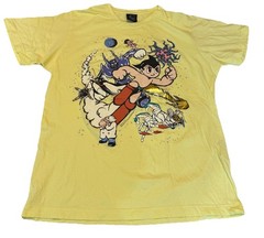 Rare Astro Boy Atom Tee T Shirt by Tezuka Production Japan Anime Yellow Large 💎