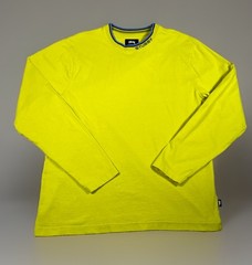 Y2K Stussy Long Sleeve Tee Neon Green/Yellow Men’s Size M Skate Casual Vintage