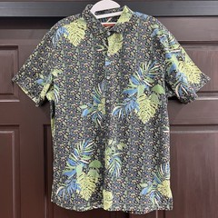 Tori Richard Mens Floral Aloha Shirt Multicolor Print 100% Cotton Lawn L