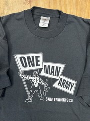 Vintage One Man Army Pink Rock Band Tee San Francisco Adeline Records Green Day