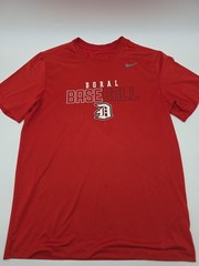 Nike Baseball Swoosh T-shirt Men Medium Red Tee.#46464