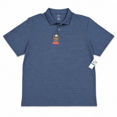 NEW Van Heusen Polo Shirt Mens Sz XL Blue Flex Classic Fit Short Sleeve NWT