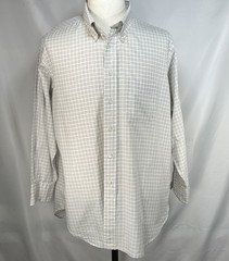 Corporate Image Tom James Check Tailored Oxford Brown Men XL