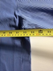 Thomas Pink Slim Fit 16.5 Blue White Striped Dress Shirt Men’s 42cm