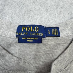 Polo Ralph Lauren Henley Shirt Mens Large Gray Featherweight Mesh Tee Casual
